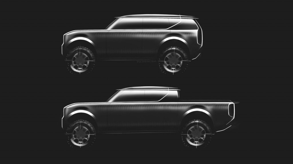 Teaser pour les SUV et pickups électriques Scout modernes Teaser pour les SUV et pickups électriques modernes de Scout