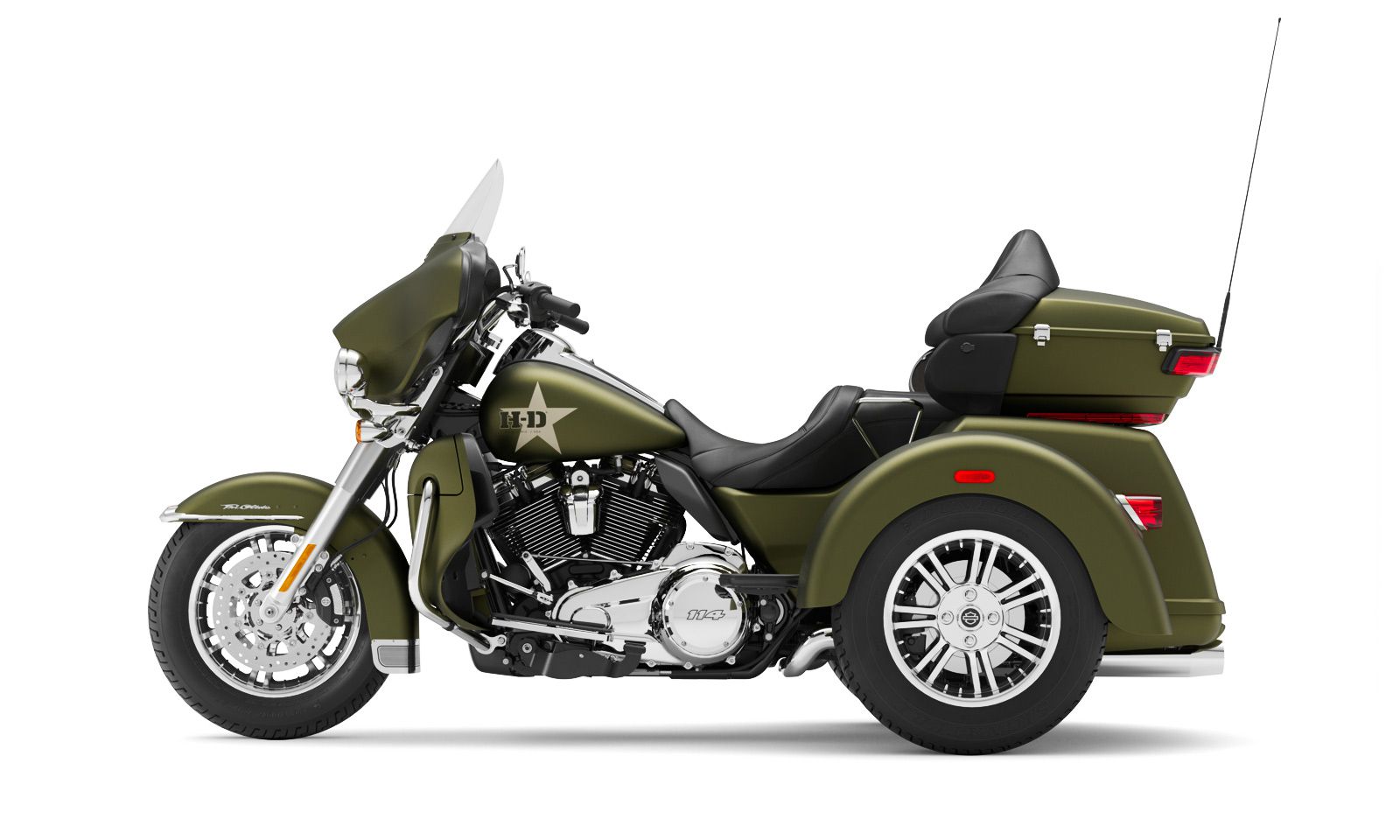 La Tri Glide Ultra équipée de Milwaukee-Eight fait également partie de la collection GI Enthusiast.