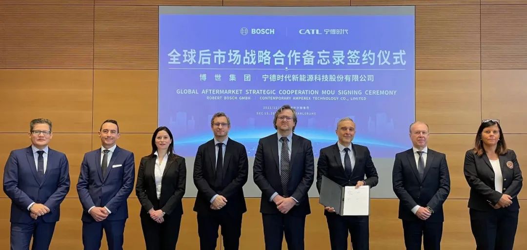 CATL, Bosch Inc. Protocole d'accord pour la coopération sur le marché secondaire mondial des véhicules électriques non motorisés (NEV)
