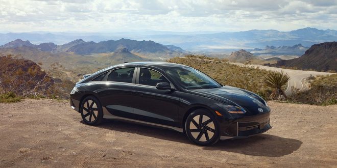 2023 Hyundai Ioniq 6 SE Long Range roule sur la Route 66 - Autobala.fr