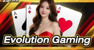 Evolution Gaming, un camp de casino en direct de classe mondiale, joue à tous les jeux via 123FAZ.